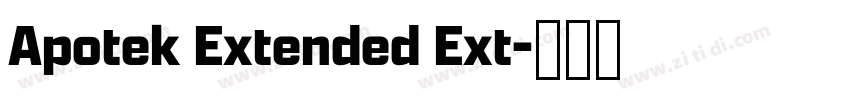 Apotek Extended Ext字体转换